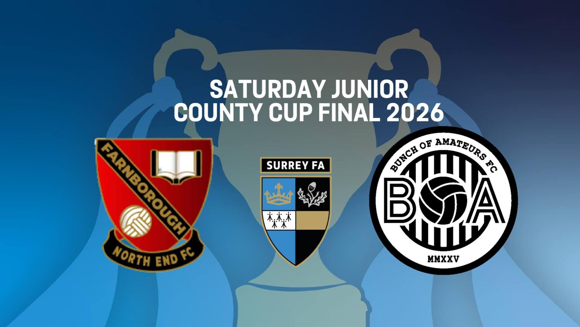 Saturday Junior Cup Final - Farnborough North End -v- BoA Saturday Junior Cup Final - Farnborough North End -v- BoA